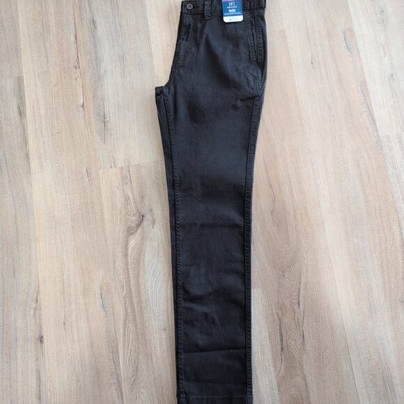 NWT George Slim Fit 30X32 Men's Casual Chinos Black Soot - Picture 4 of 6